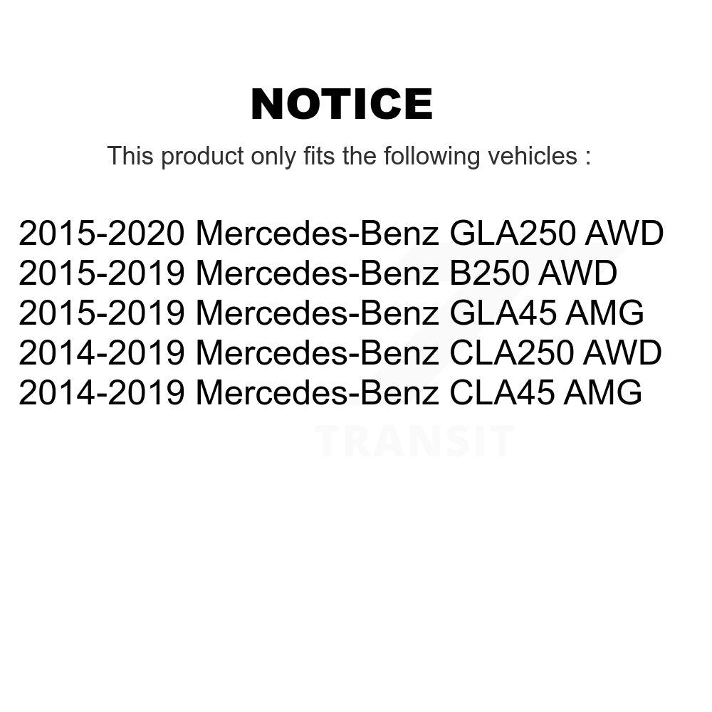 Wheel Bearing Hub Assembly Rear 70-512532 For Mercedes-Benz GLA250 CLA250 B250