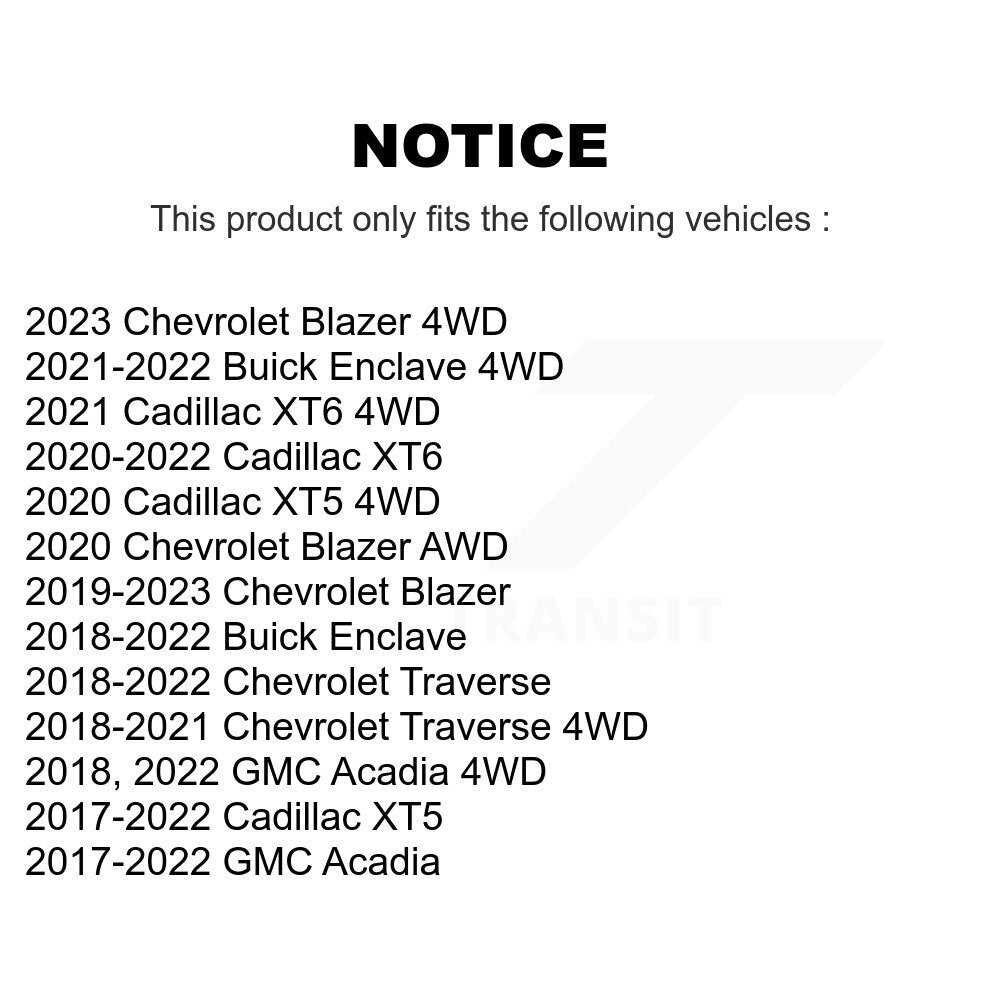 Wheel Bearing Hub Assembly 70-512593 For Chevrolet Cadillac XT5 Traverse GMC XT6