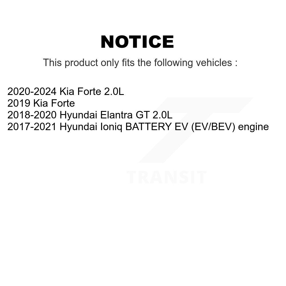 Wheel Bearing Hub Assembly Rear 70-512659 For Kia Forte Hyundai Ioniq Elantra GT