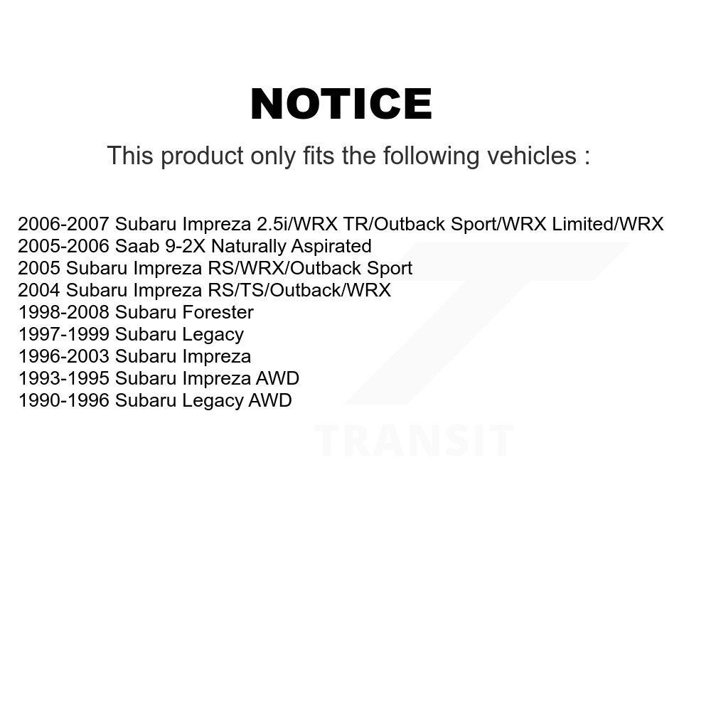 Wheel Bearing Race Set Rear Inner 70-513248 For Subaru Impreza Forester Legacy