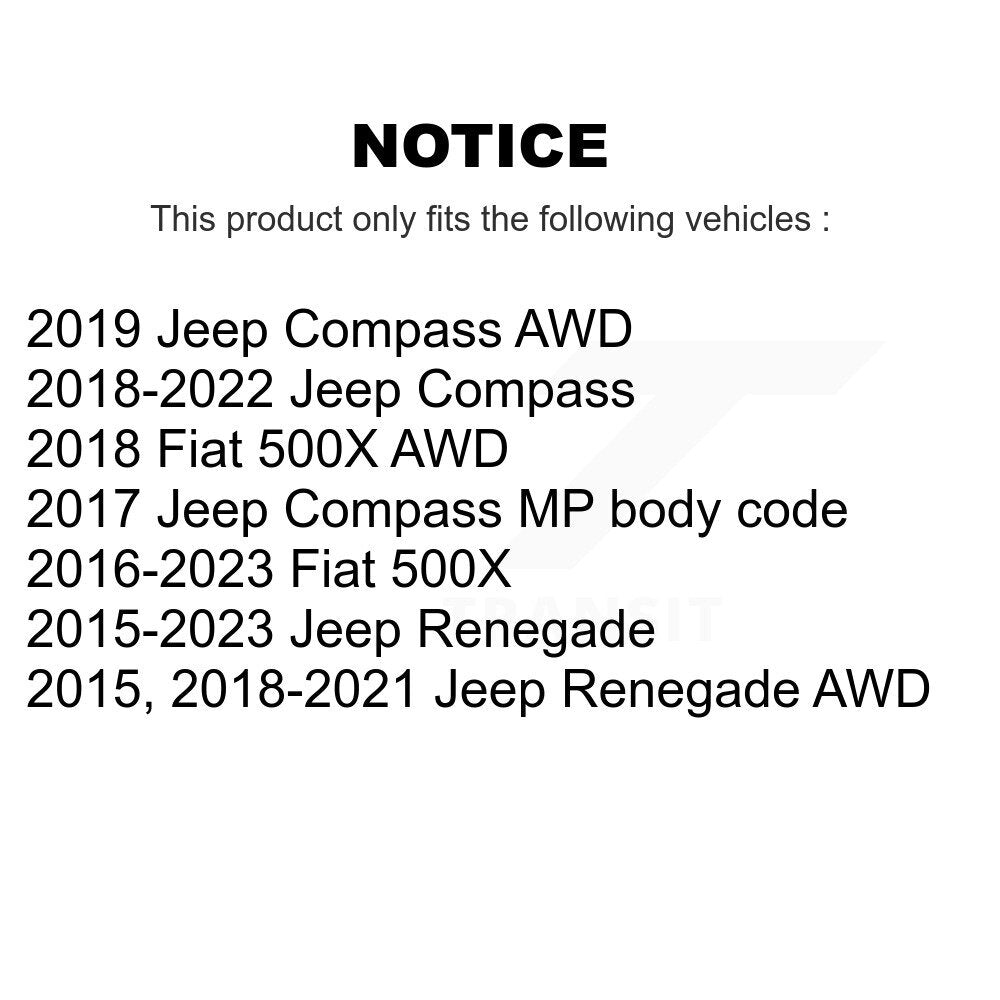 Wheel Bearing Hub Assembly 70-513389 For Jeep Compass Renegade Fiat 500X