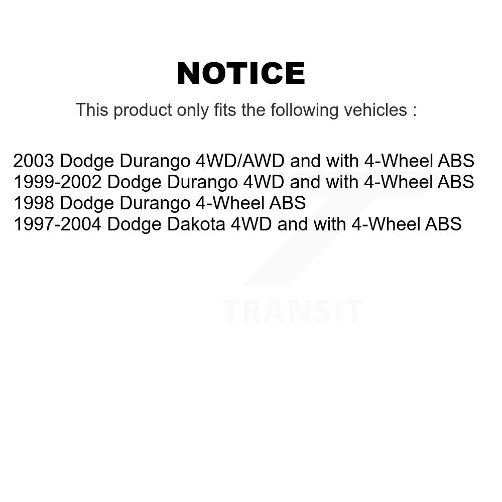 Wheel Bearing Hub Assembly Front Right 70-515009 For Dodge Dakota Durango