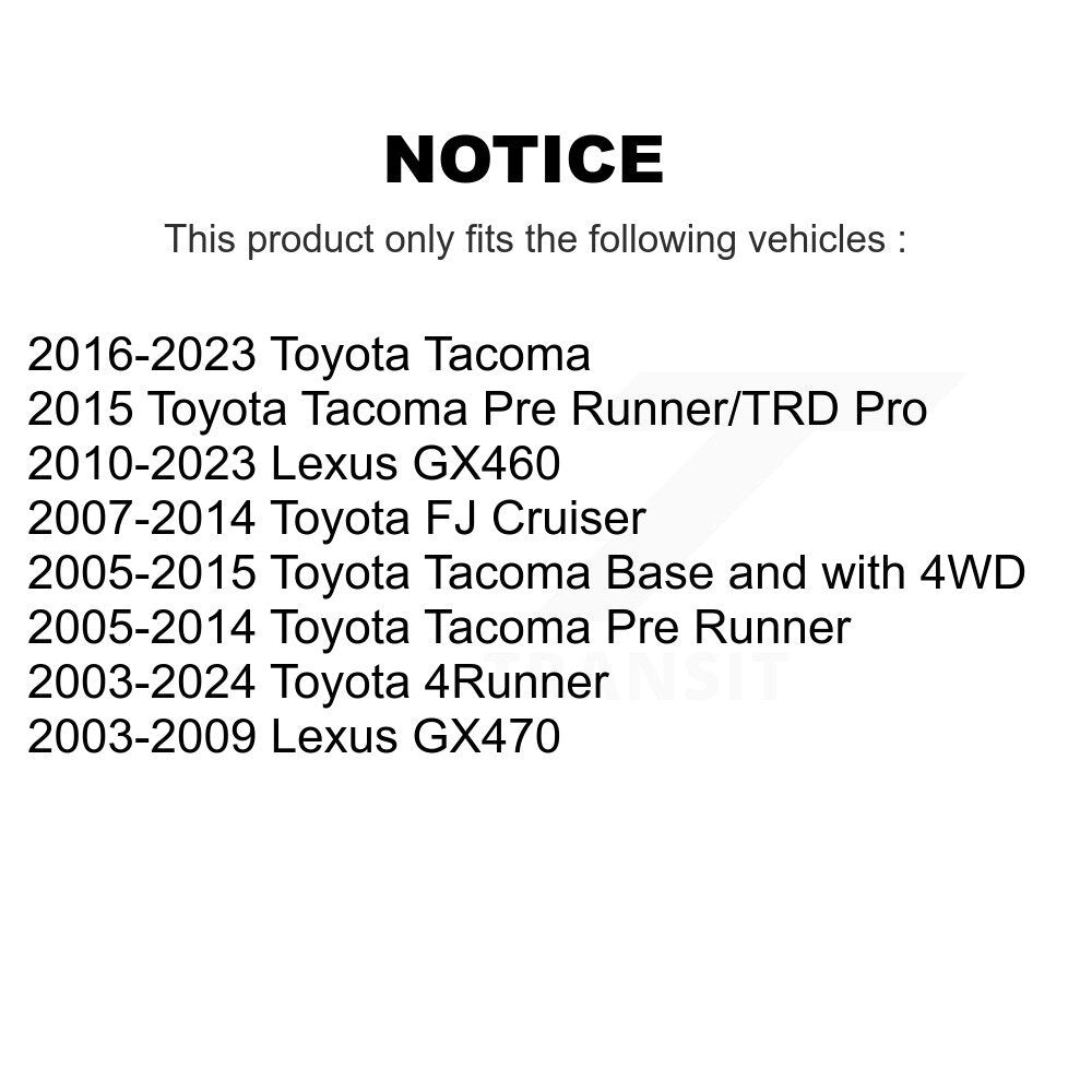Wheel Bearing Assembly Front 70-515040 For Toyota Tacoma 4Runner FJ Cruiser