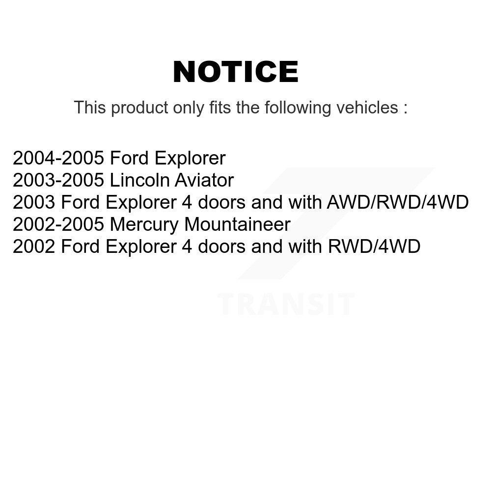 Wheel Bearing Hub Assembly Front 70-515050 For Ford Explorer Lincoln Aviator