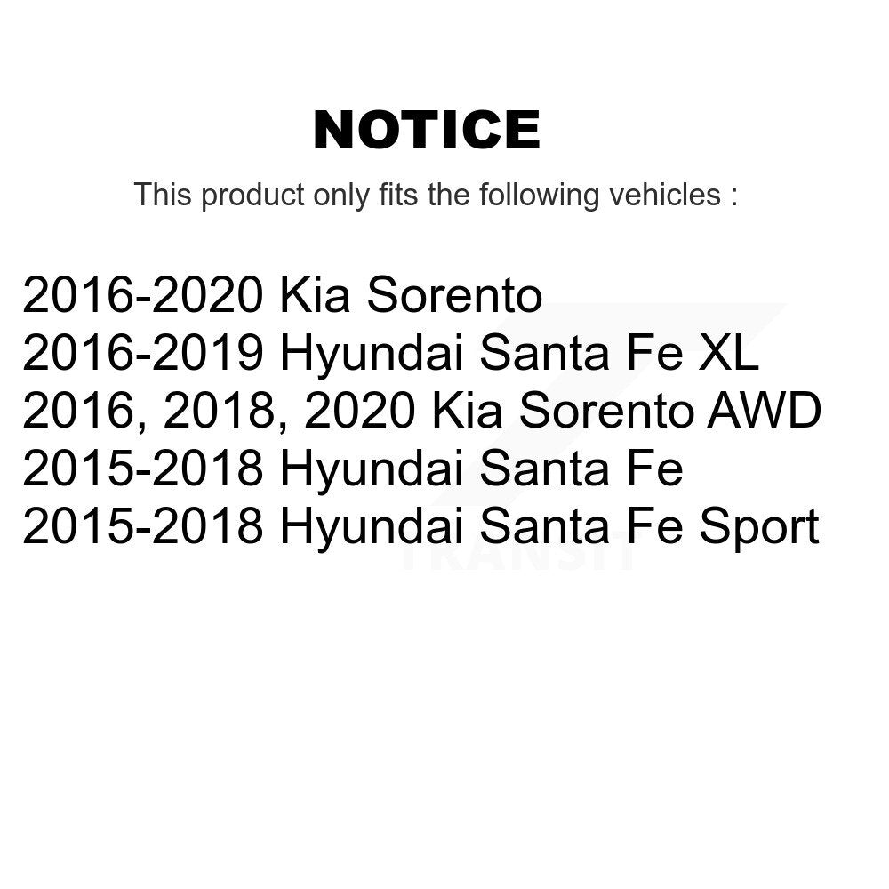Wheel Bearing Hub Assembly 70-KH2710 For Hyundai Santa Fe Sport Kia Sorento XL