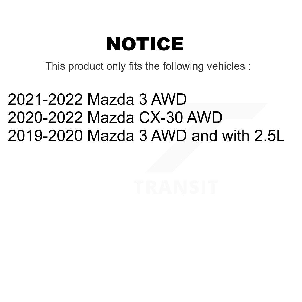 Wheel Bearing Hub Assembly Rear 70-KH8001 For Mazda 3 CX-30