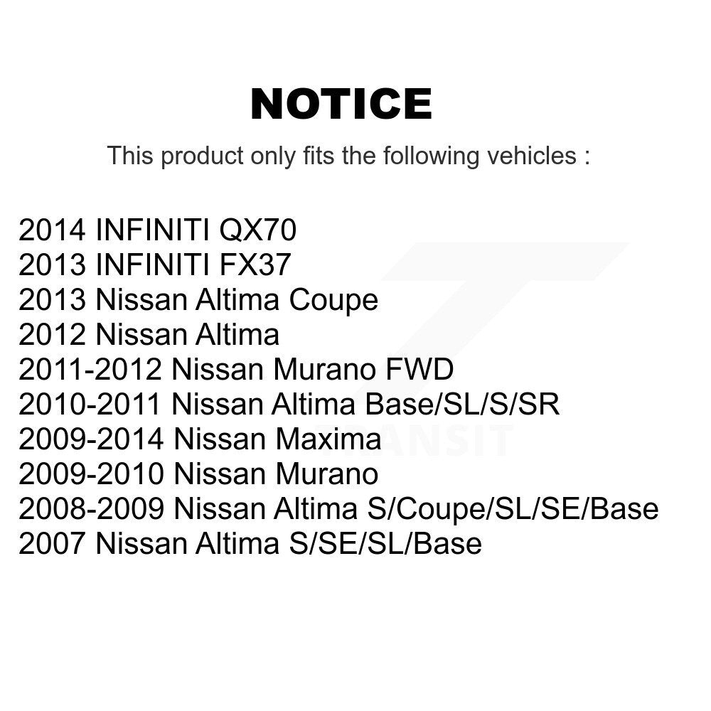 Steering Tie Rod End Front Left Outer 72-ES800357 For Nissan Altima Murano QX70