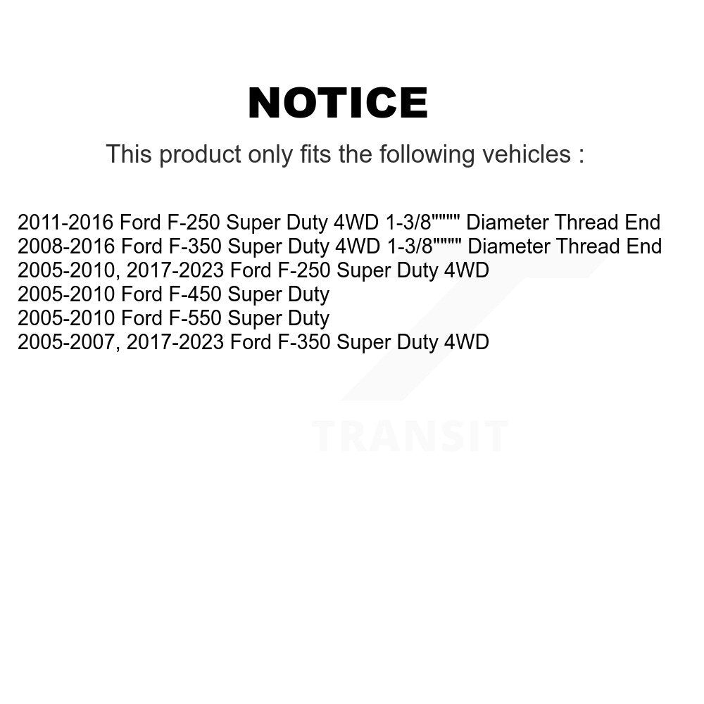 Steering Tie Rod End Front Left Outer 72-ES80754 For Ford F-350 Super Duty F-250
