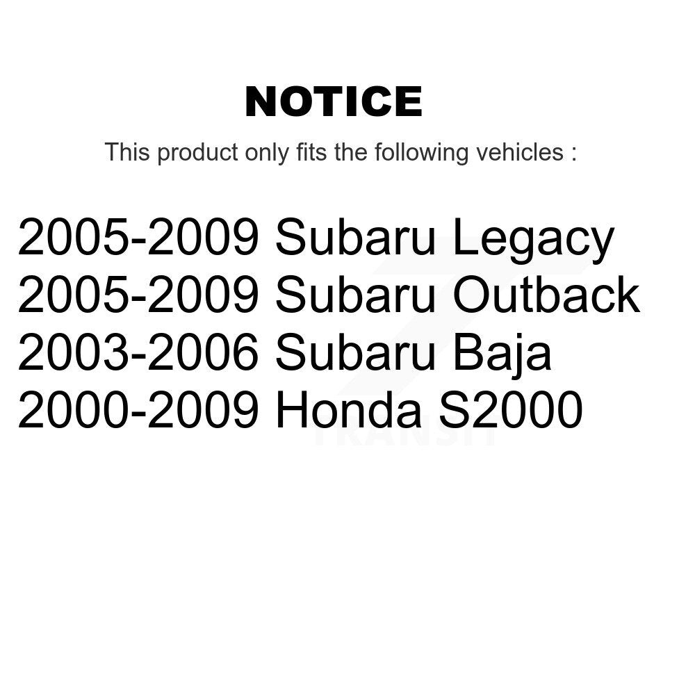 Suspension Stabilizer Bar Link Kit Rear 72-K750023 For Subaru Outback Legacy