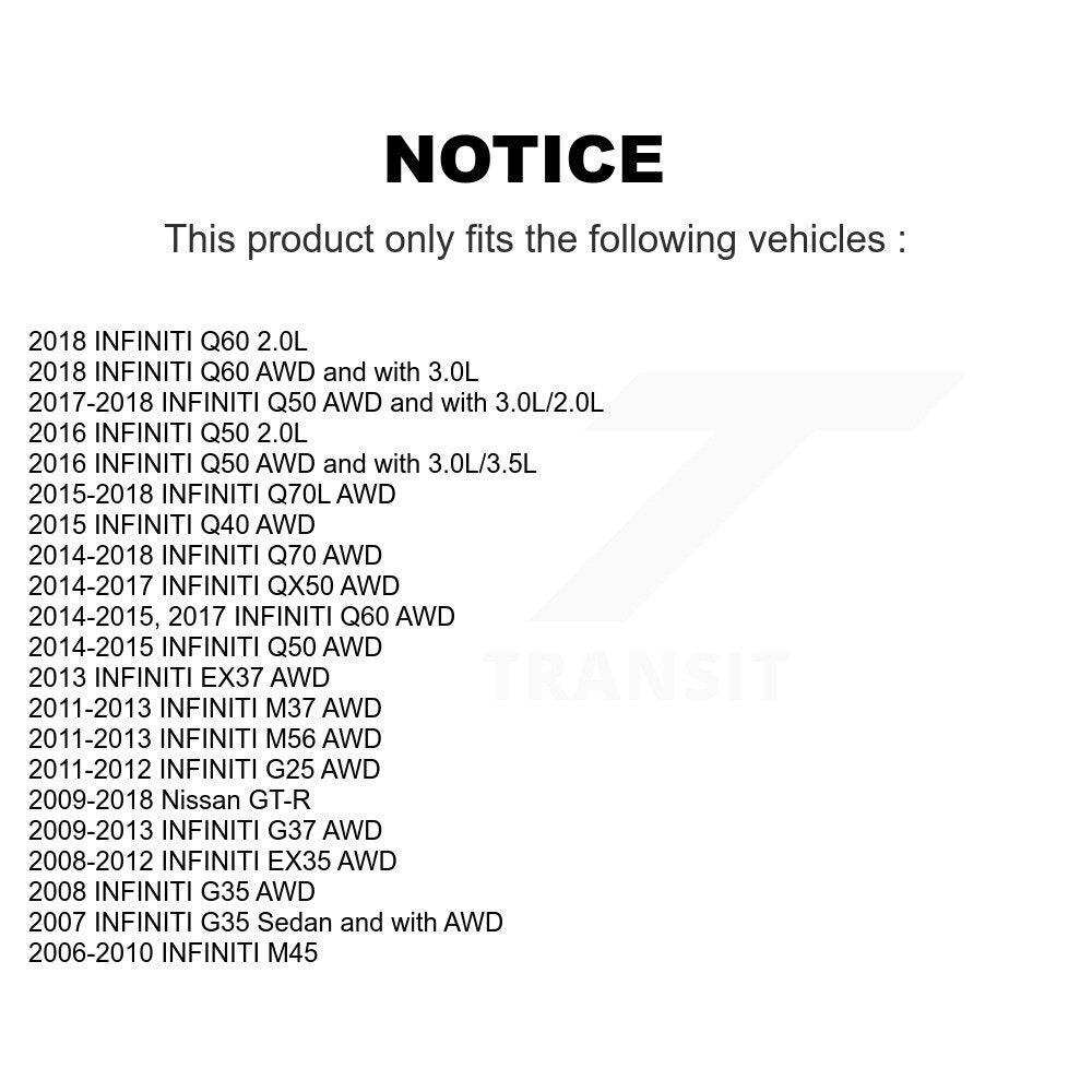 Suspension Stabilizer Bar Link Kit Front Left 72-K750210 For INFINITI Q50 G37