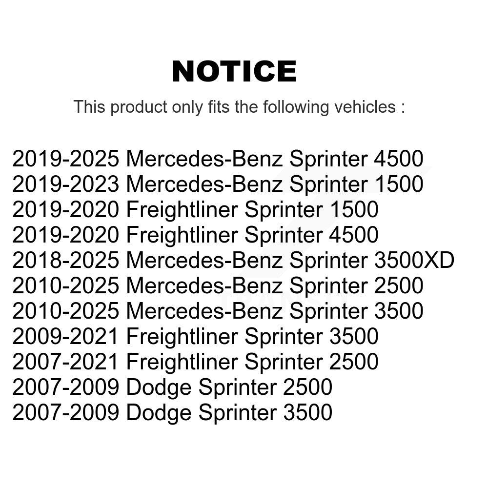 Suspension Strut Mount Front 73-902135 For Mercedes-Benz Sprinter 2500 3500 4500