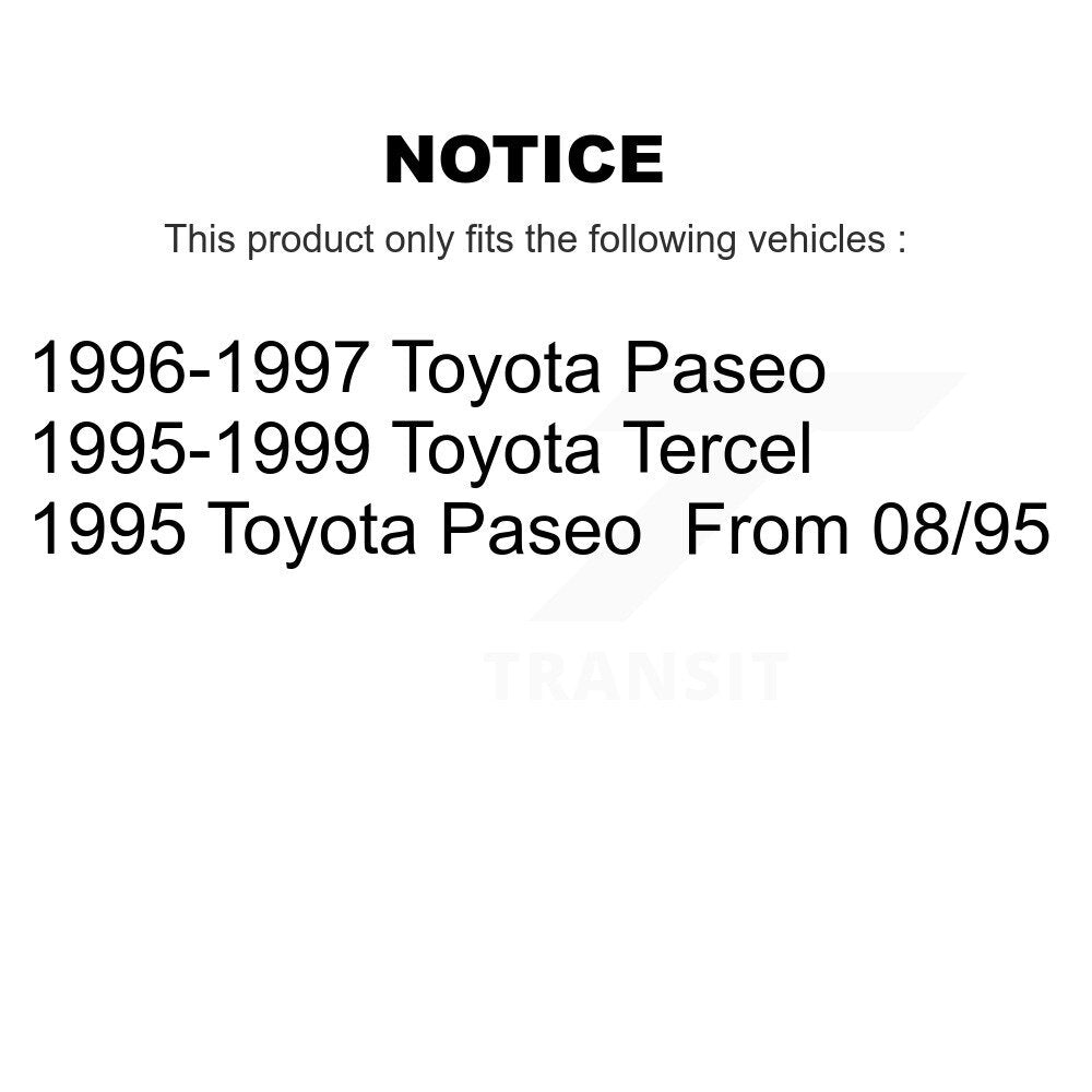 Suspension Strut Hardware Kit Rear 73-902986 For Toyota Tercel Paseo