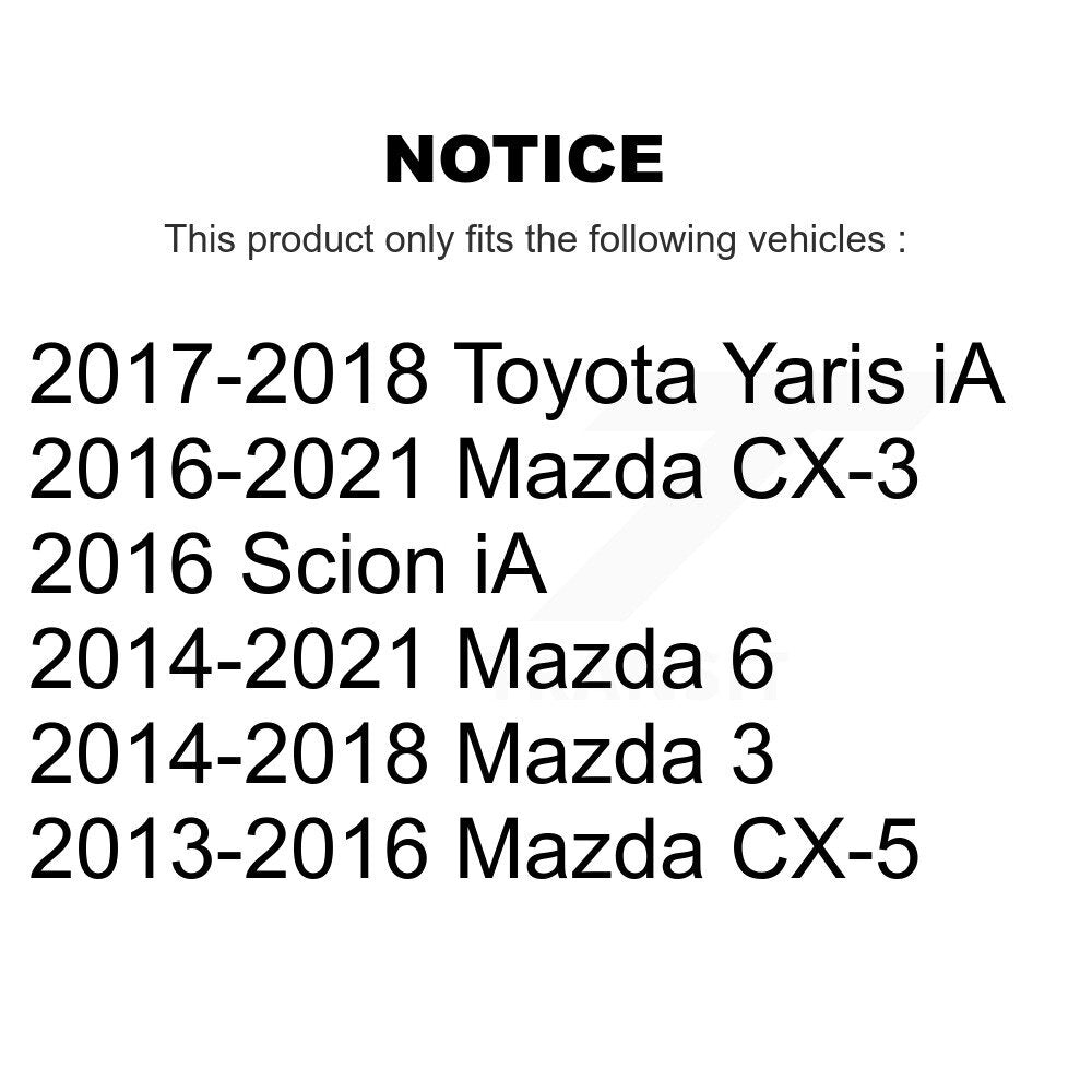 Suspension Strut Hardware Kit Front 73-TQ5884 For Mazda 3 CX-5 CX-3 6 Toyota iA