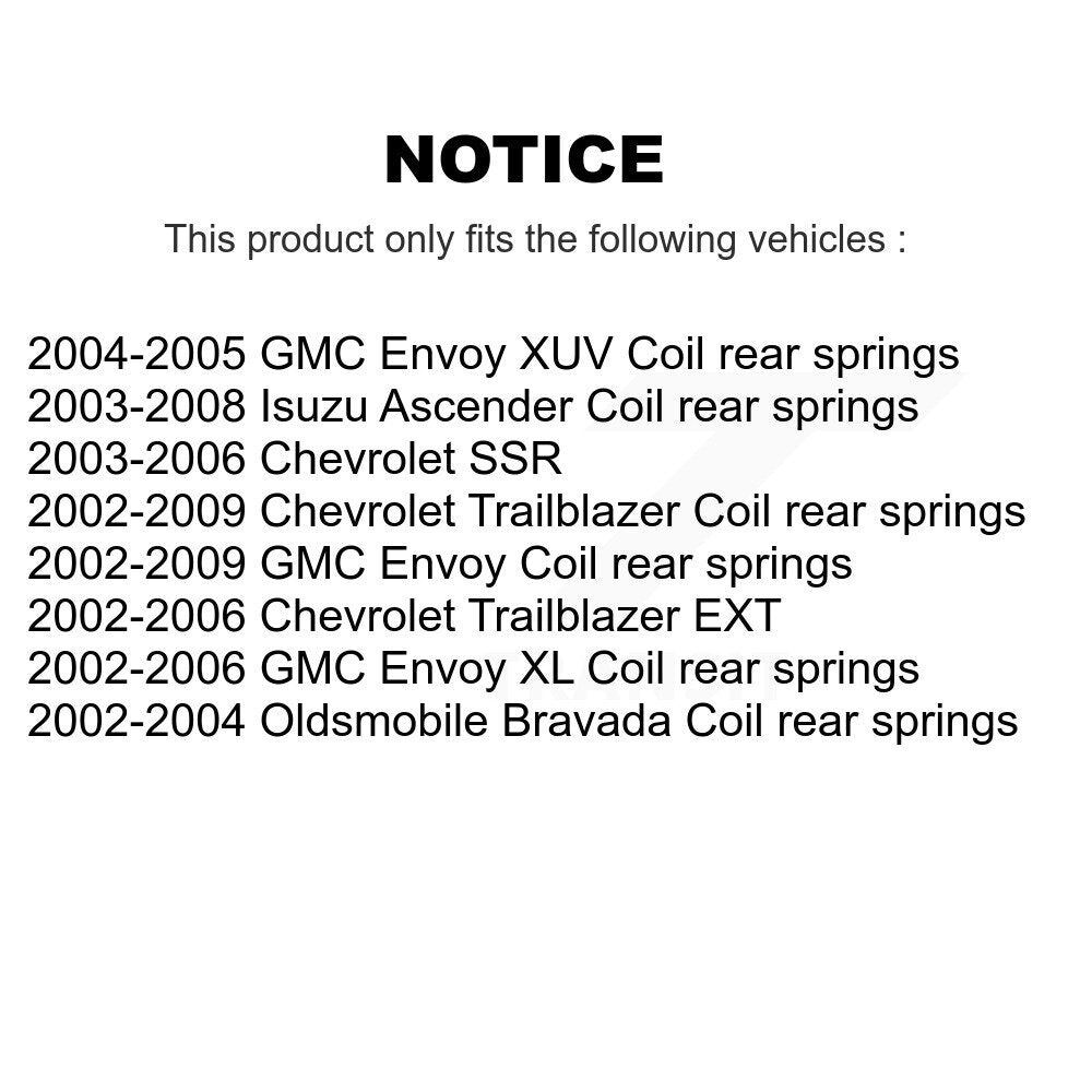 Shock Absorber Rear 78-37241 For Chevrolet GMC Trailblazer Envoy XL EXT SSR XUV