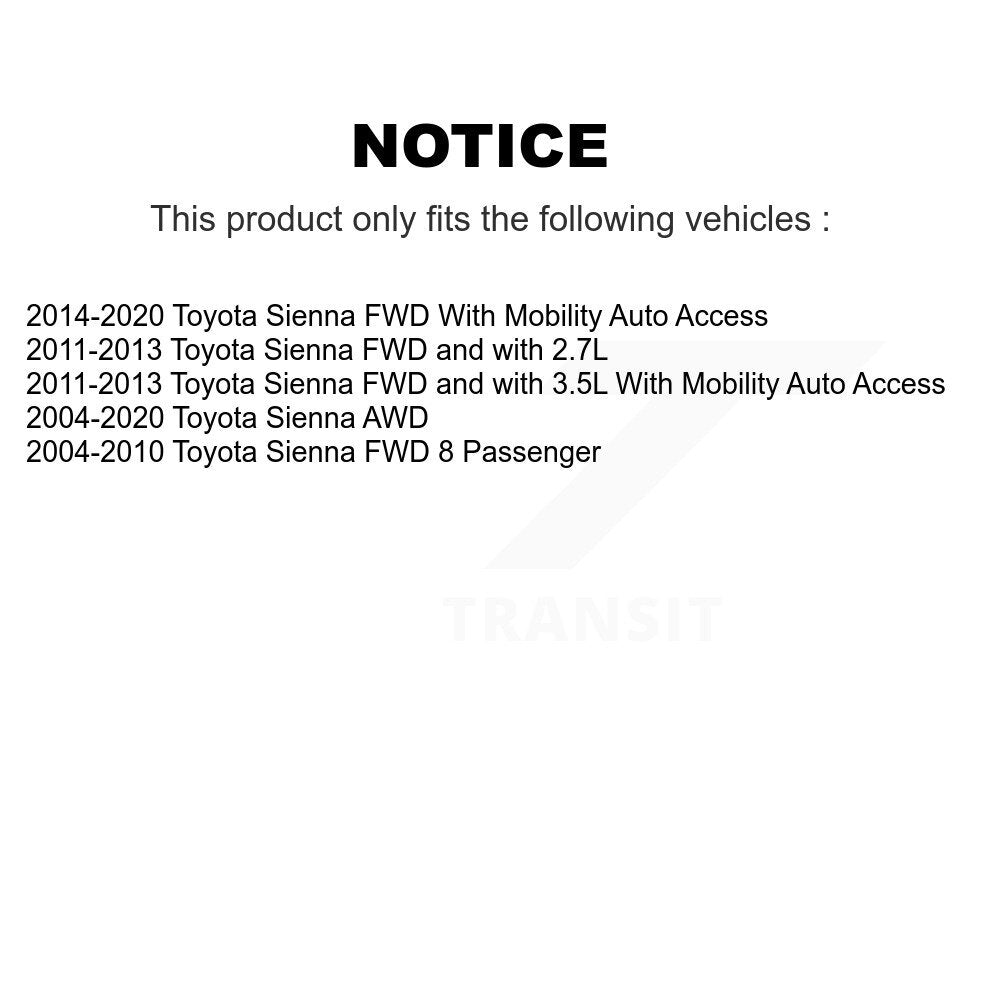 Shock Absorber Rear 78-37301 For Toyota Sienna