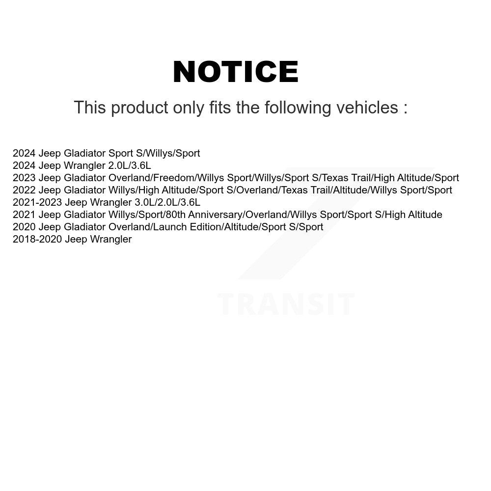Shock Absorber Front 78-37380 For Jeep Wrangler Gladiator
