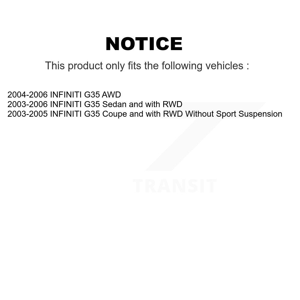 Shock Absorber Rear 78-5631 For INFINITI G35