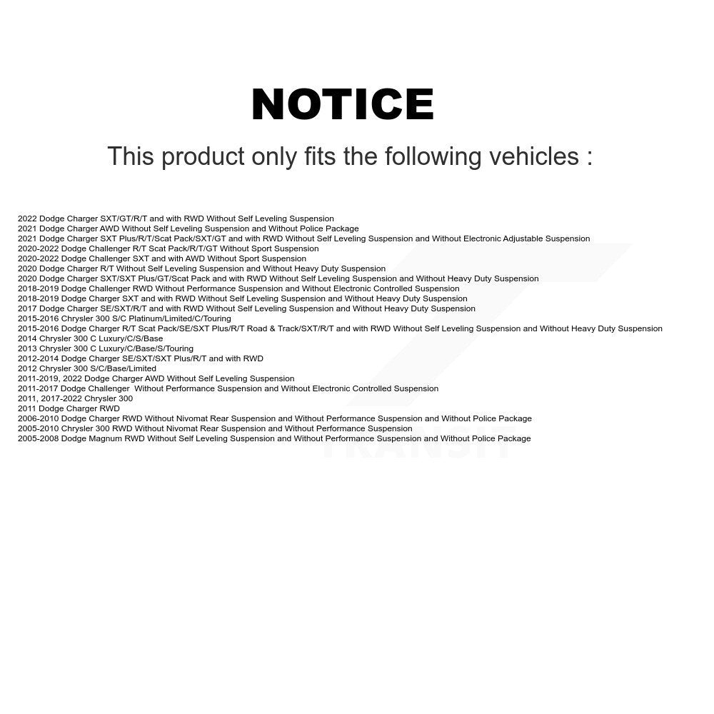 Shock Absorber Rear 78-5797 For Dodge Chrysler 300 Charger Challenger Magnum