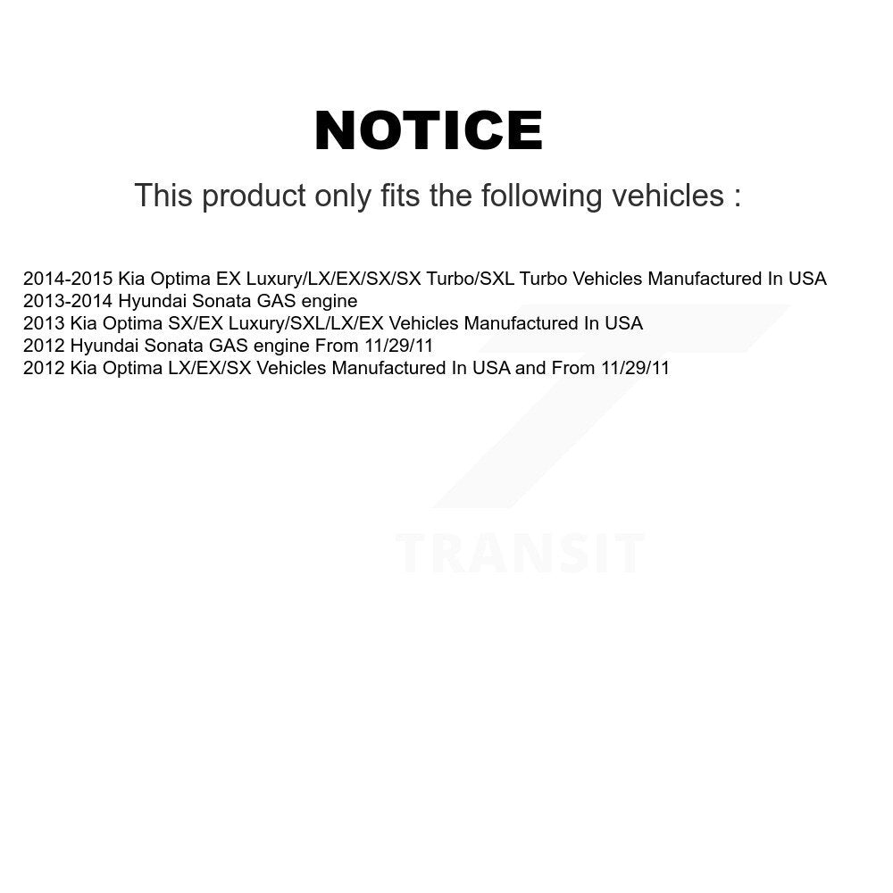 Suspension Strut Front Left 78-72587 For Hyundai Sonata Kia Optima