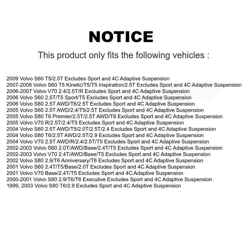 Suspension Strut Coil Spring Assembly Front Right 78A-11862 For Volvo S60 V70