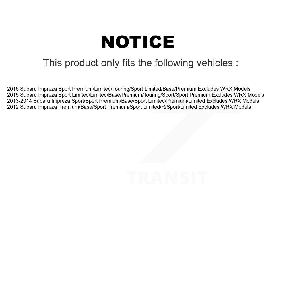 Suspension Strut Coil Spring Assembly Front Left 78A-13021 For Subaru Impreza