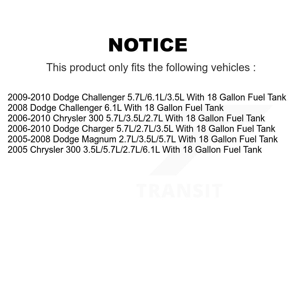 Fuel Pump Module Assembly Left AGY-00310435 For Dodge Chrysler 300 Charger