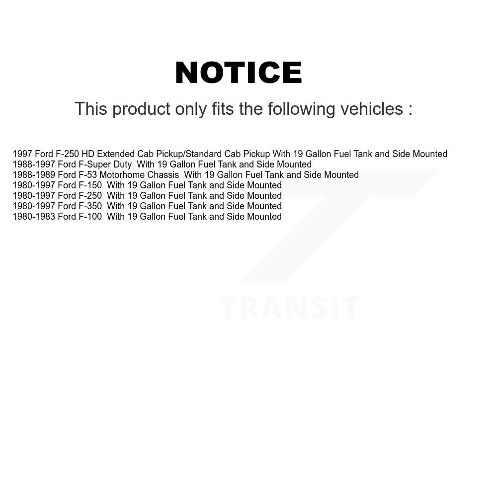 Fuel Tank Strap AGY-01110003 For Ford F-150 F-250 F-350 HD F-100 F-Super Duty
