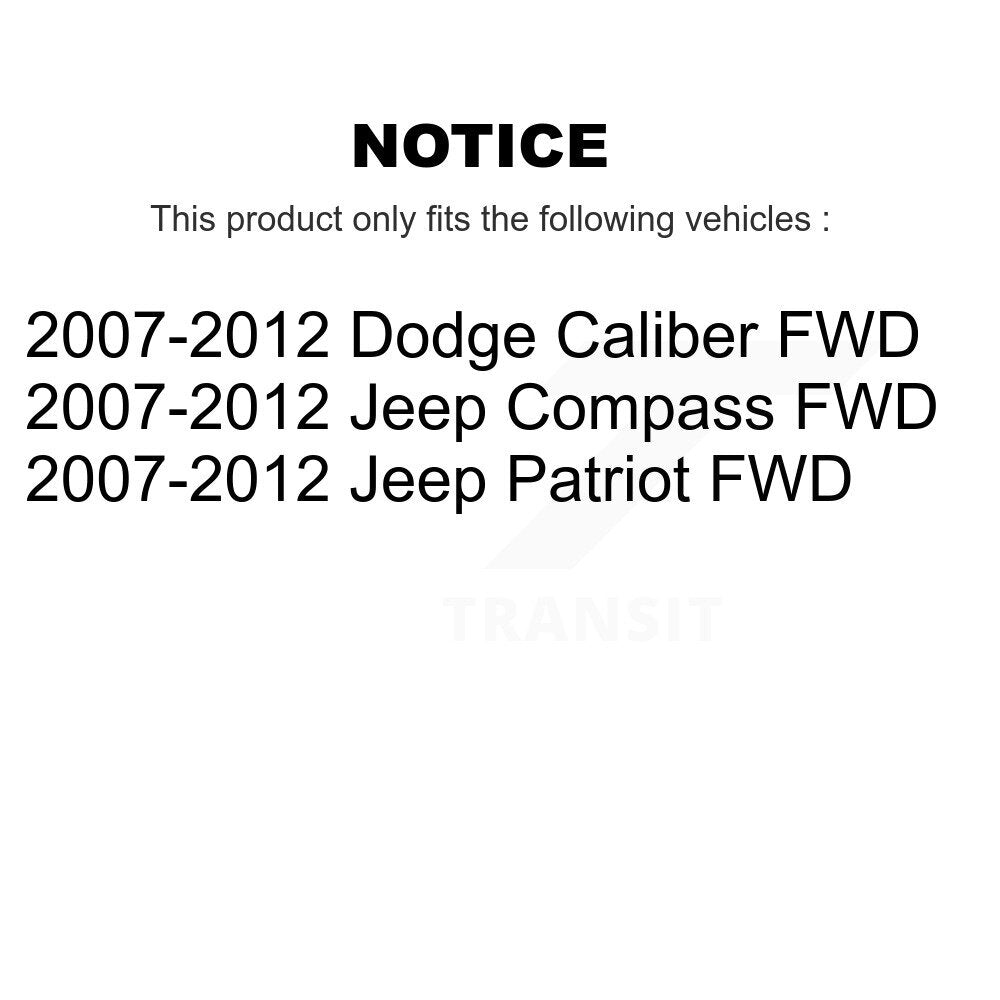 Fuel Tank Strap AGY-01110352 For Jeep Patriot Dodge Caliber Compass FWD