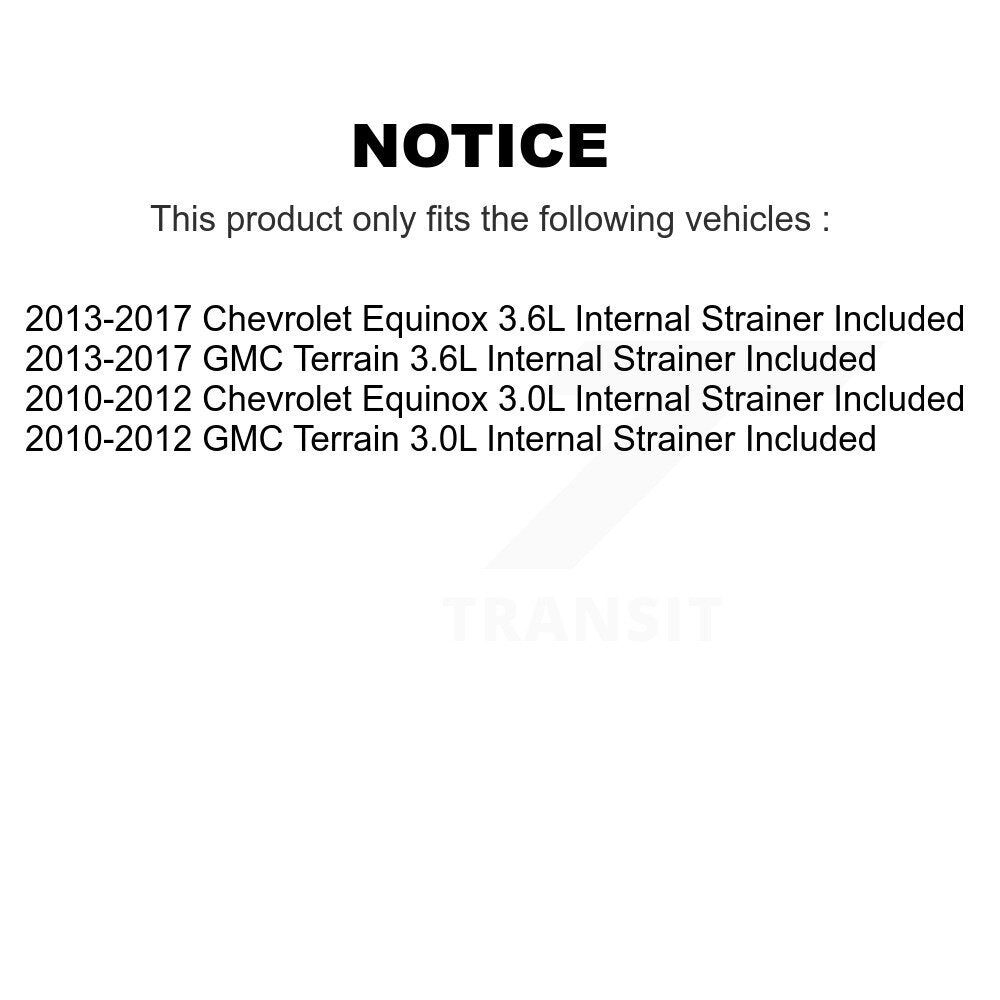 Fuel Pump Module Assembly Primary Right AGY-4011232 For Chevrolet Equinox GMC