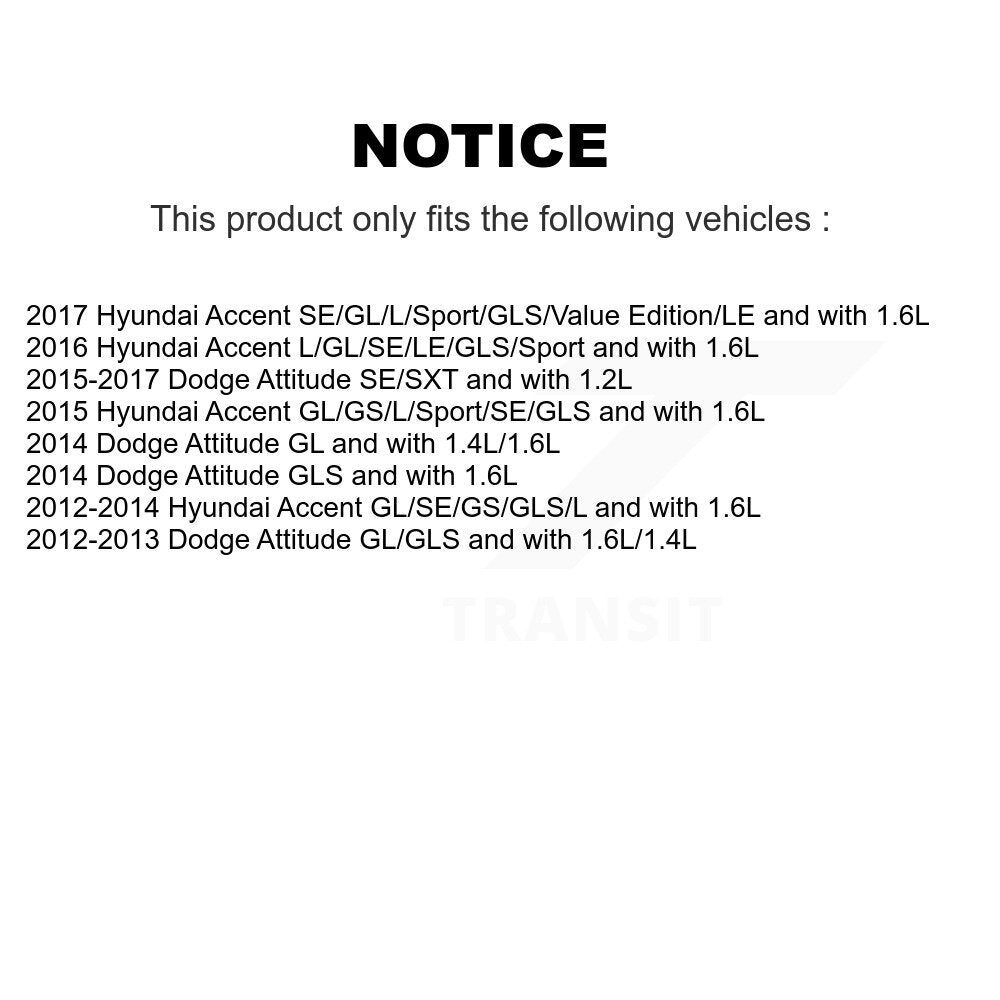 Fuel Tank Strap Center AGY-4040826 For Hyundai Accent Dodge Attitude