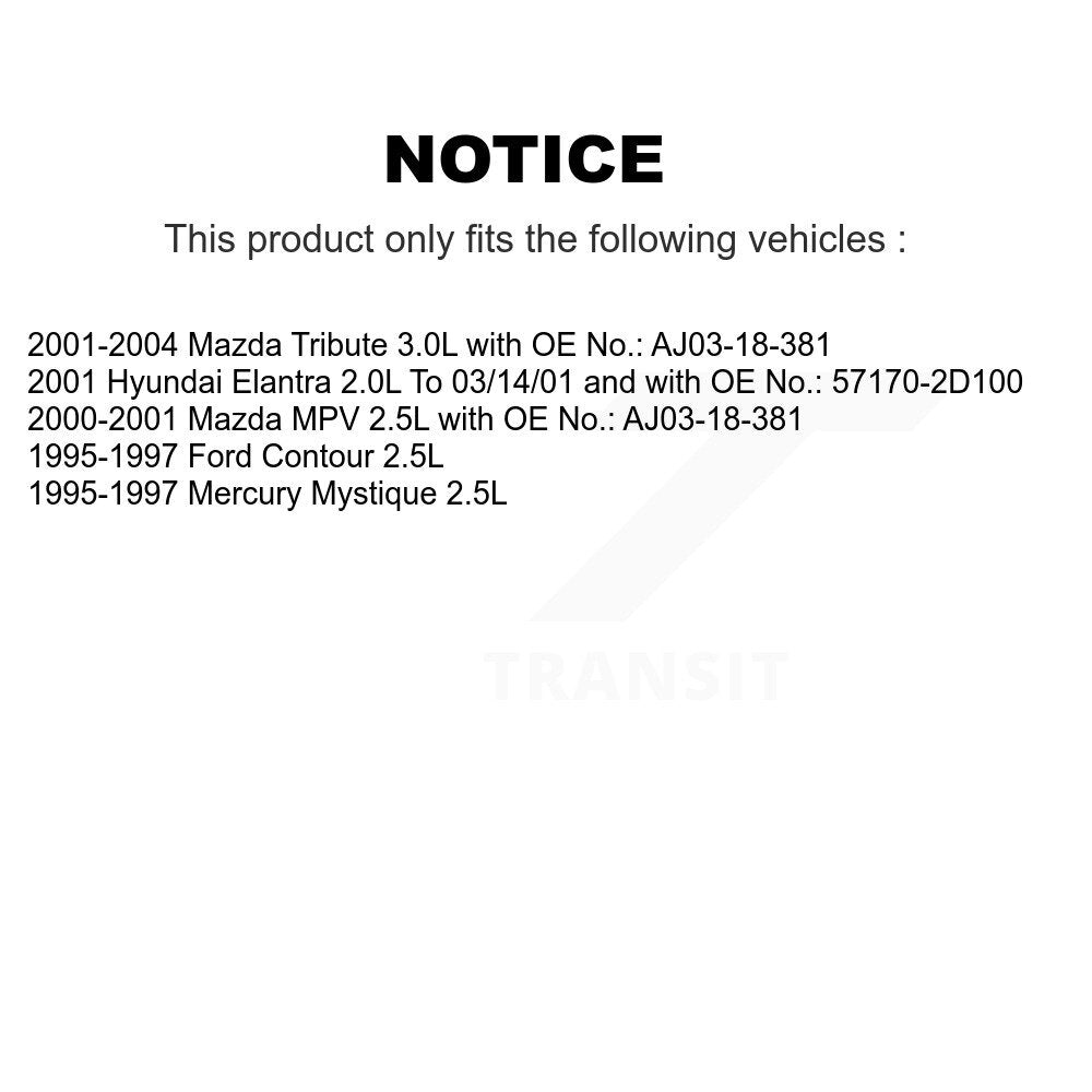 Accessory Drive Belt Water Pump BAN-3PK685 For Mazda Tribute MPV Ford Contour