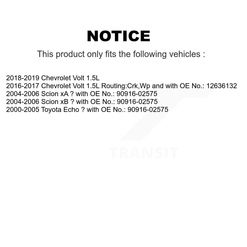 Accessory Drive Belt BAN-3PK850 For Toyota Echo Chevrolet Volt Scion xB xA