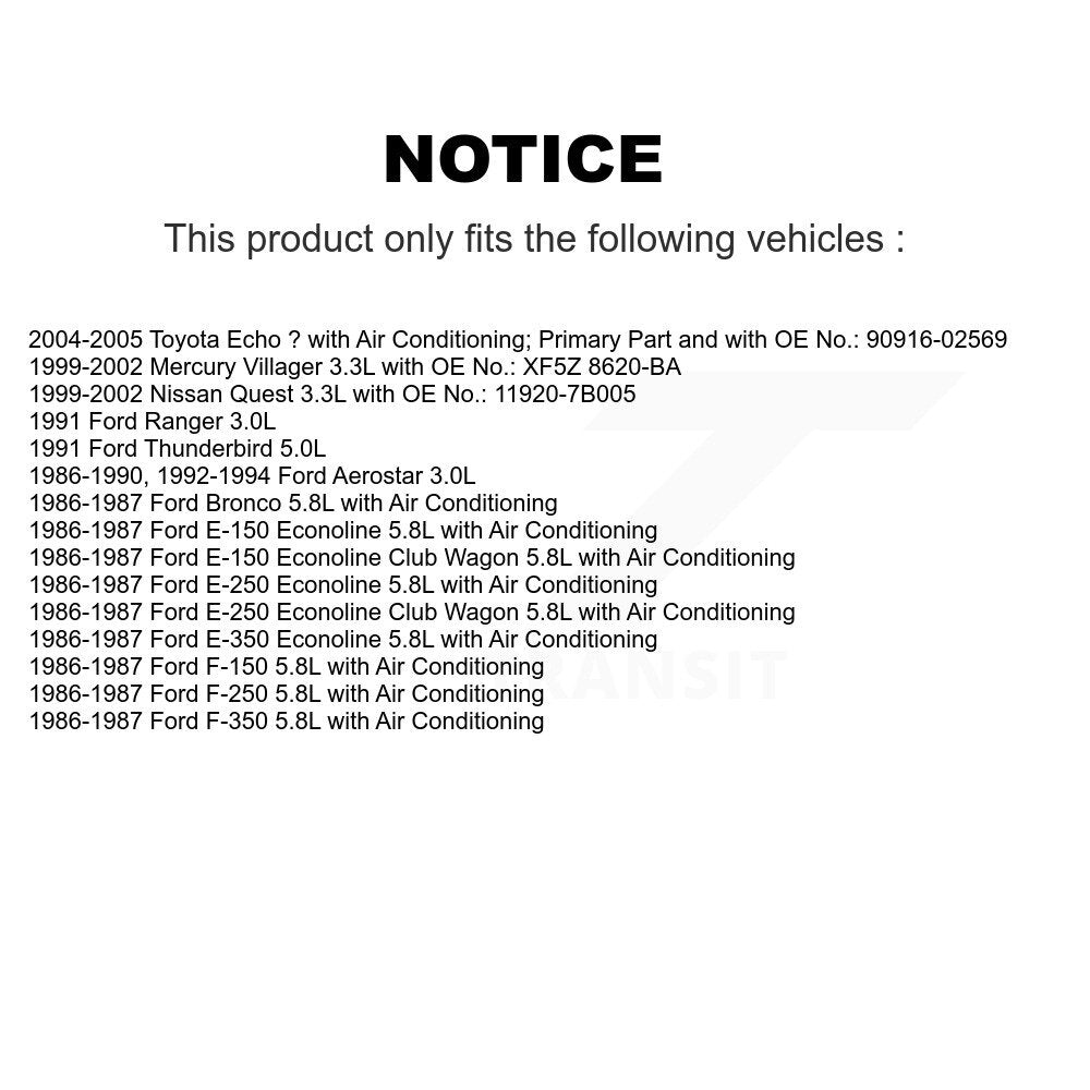 Accessory Drive Belt BAN-4PK1170 For Toyota Echo Ford E-350 Econoline F-150 Club