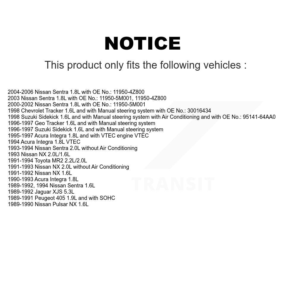 Accessory Drive Belt BAN-4PK840 For Nissan Sentra Acura Integra Tracker Suzuki