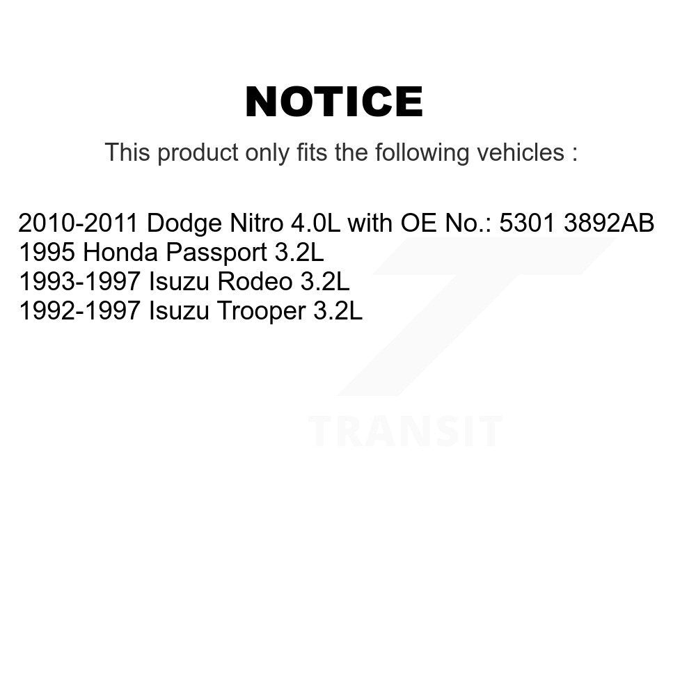 Accessory Drive Belt BAN-4PK955 For Dodge Nitro Isuzu Trooper Rodeo Honda