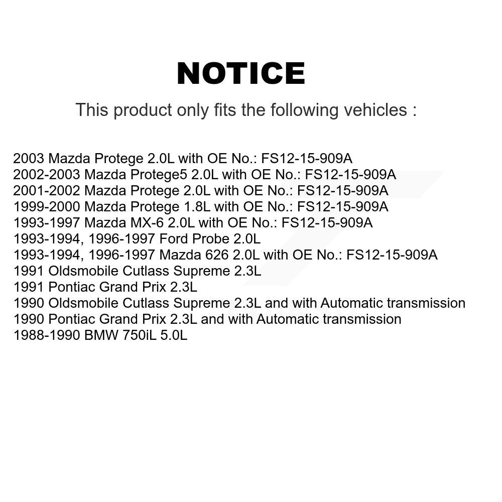 Accessory Drive Belt BAN-5PK1170 For Mazda Protege Protege5 MX-6 Ford Probe 626