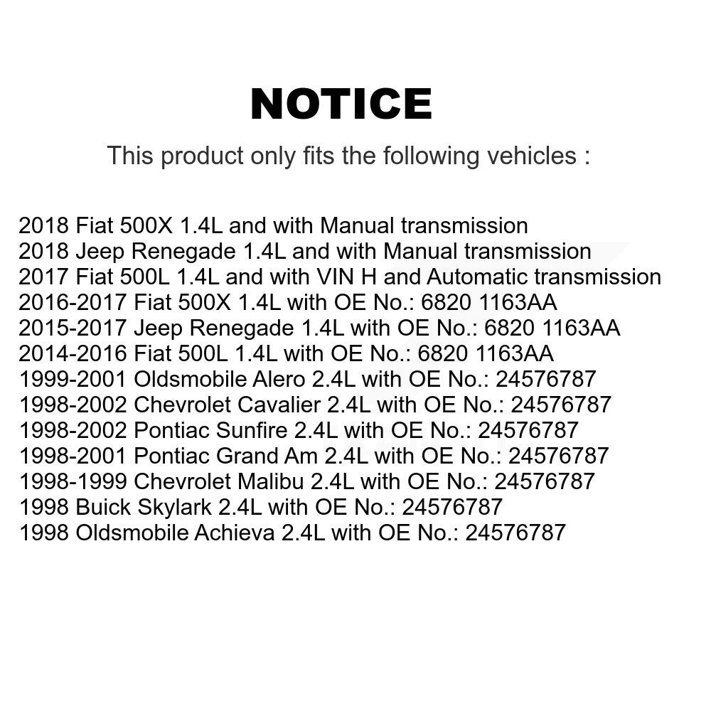 Accessory Drive Belt BAN-5PK1215 For Jeep Renegade Chevrolet Pontiac Cavalier Am