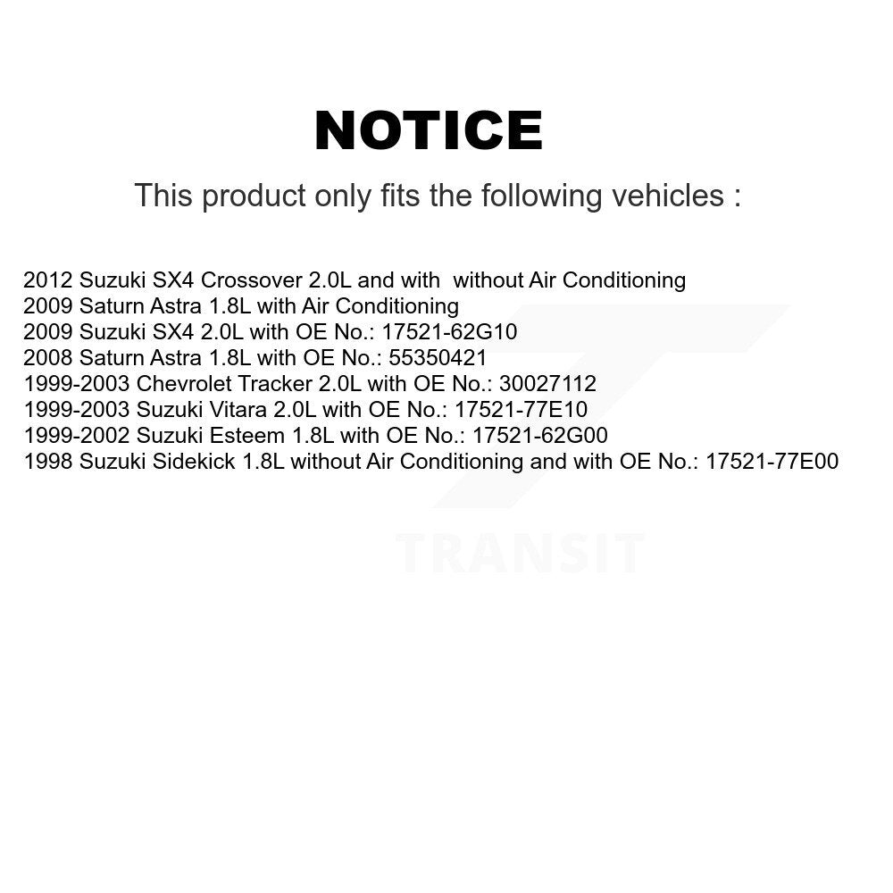 Accessory Drive Belt BAN-5PK1550 For Suzuki Chevrolet Tracker Saturn Astra SX4