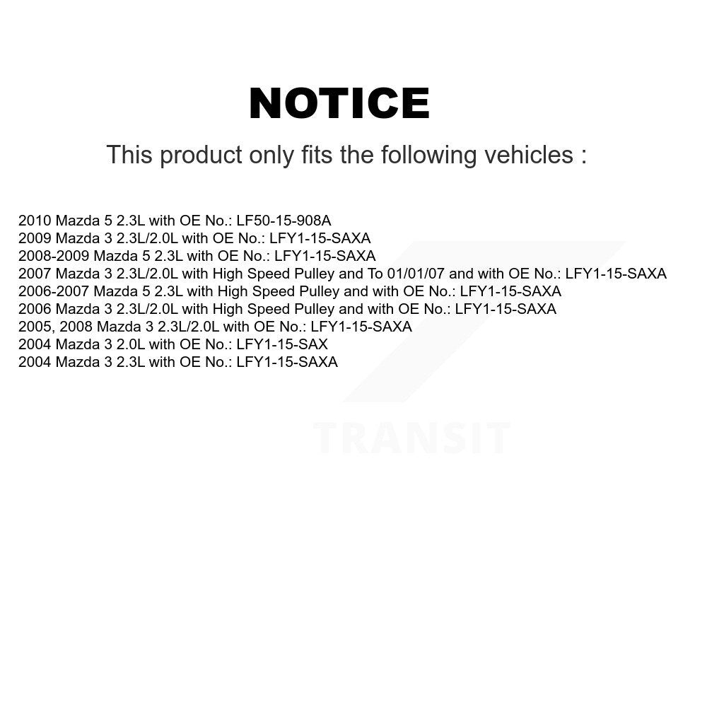 Accessory Drive Belt Air Conditioning BAN-5PK671F For Mazda 3 5