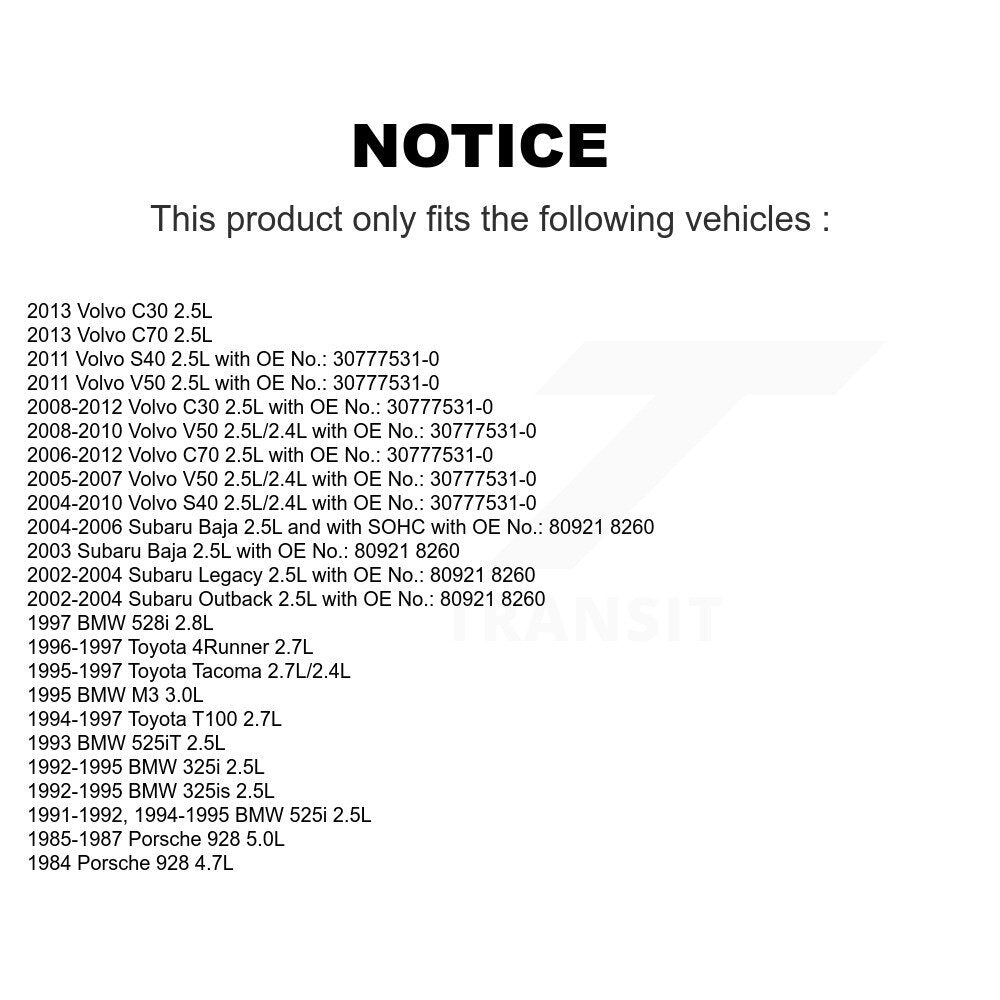 Accessory Drive Belt BAN-5PK890 For Volvo S40 Toyota C30 Subaru 4Runner V50 C70