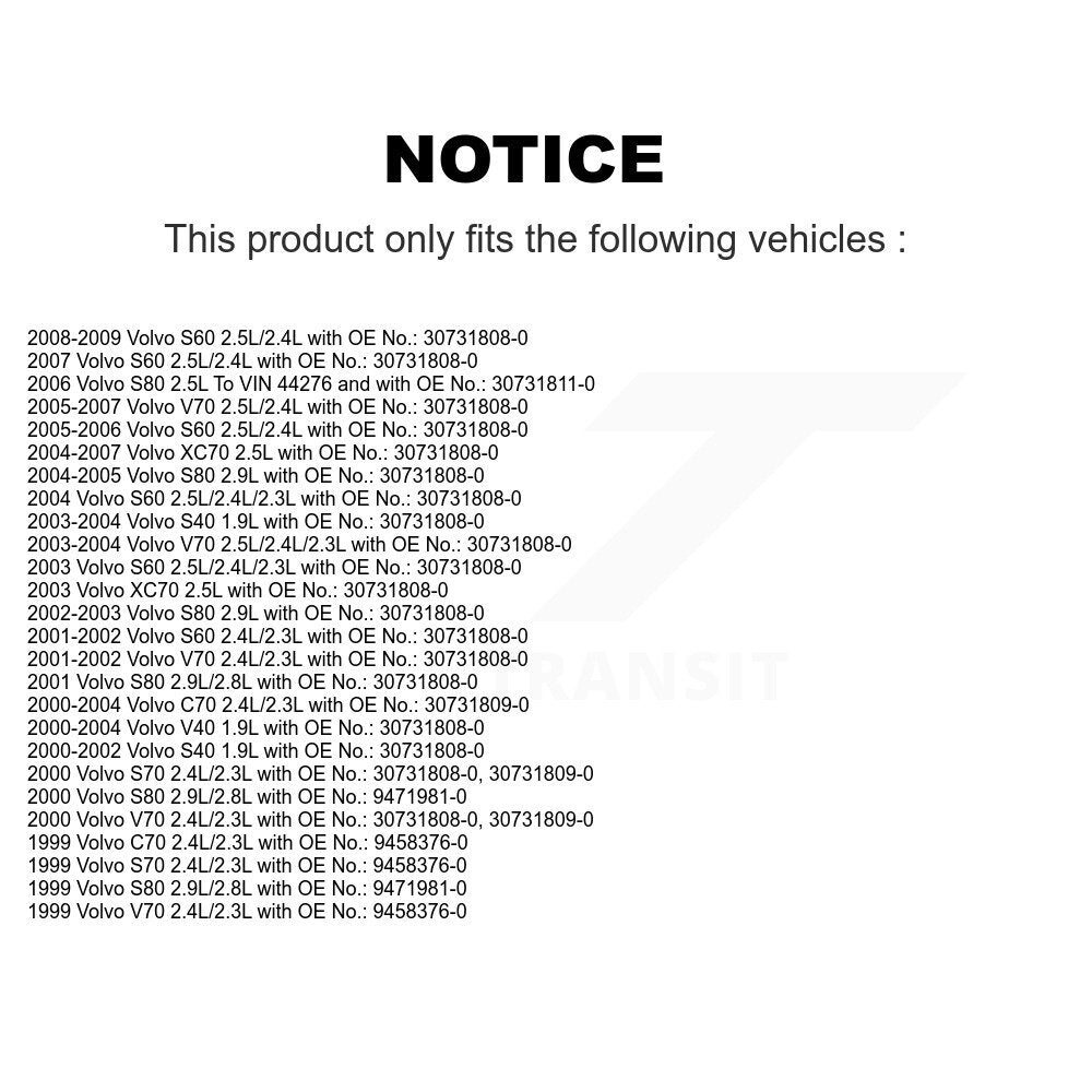 Accessory Drive Belt BAN-6DPK1841 For Volvo S60 XC70 V70 S80 S70 S40 C70 V40