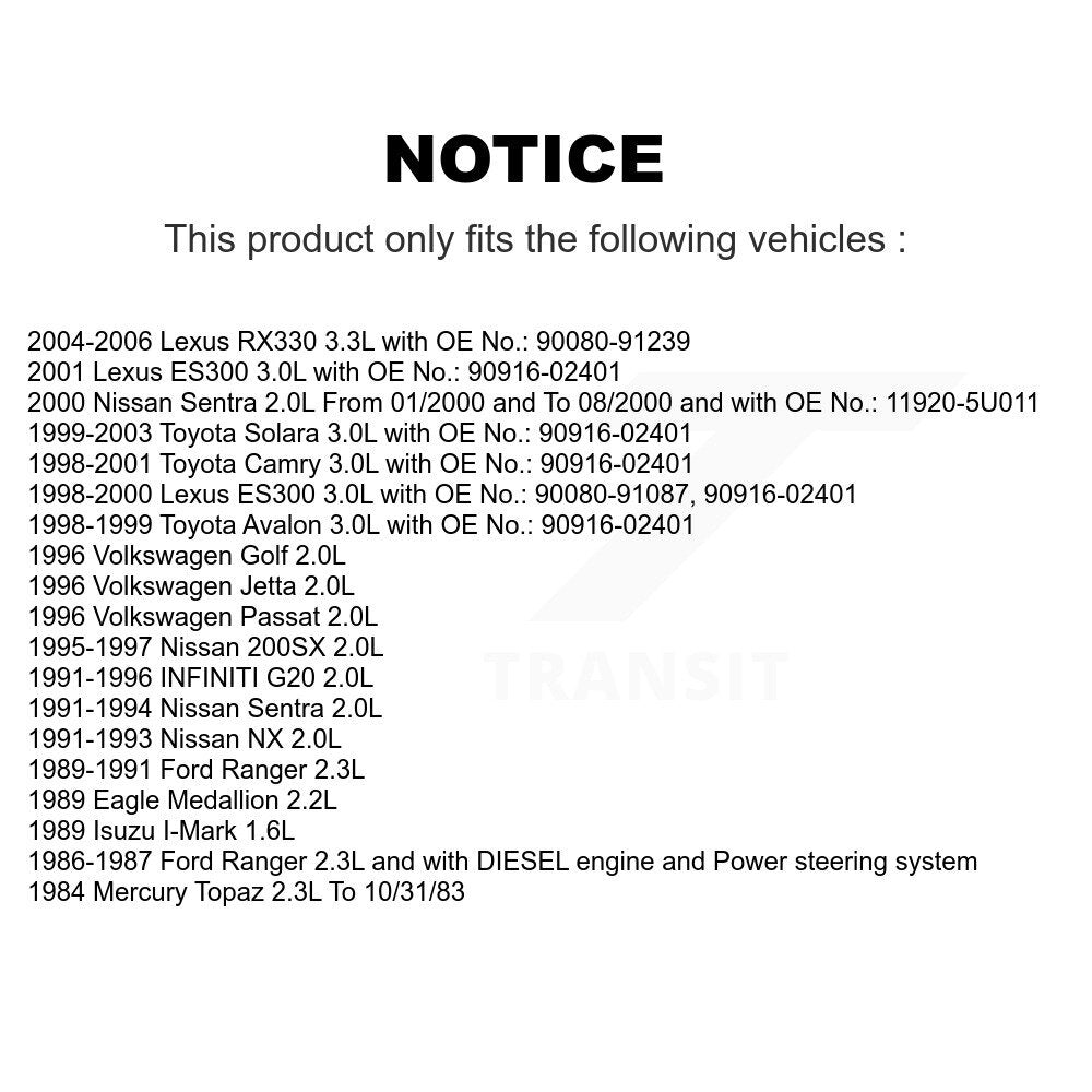 Accessory Drive Belt BAN-6PK1035 For Toyota Camry Lexus RX330 Solara Ford Ranger