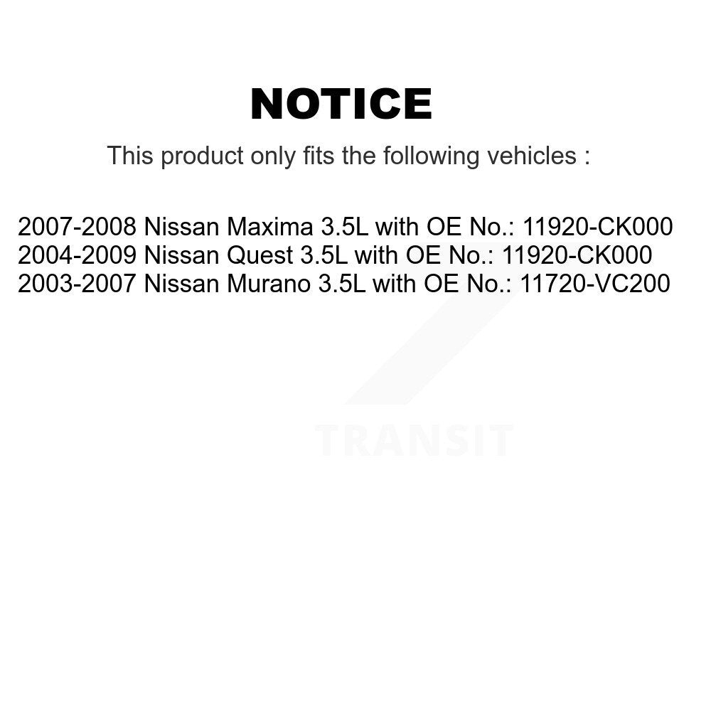 Accessory Drive Belt BAN-6PK1060 For Nissan Murano Quest Maxima 3.5L