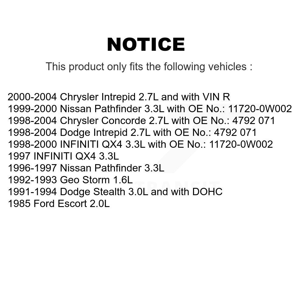Accessory Drive Belt BAN-6PK1065 For Intrepid Dodge Chrysler Nissan Pathfinder