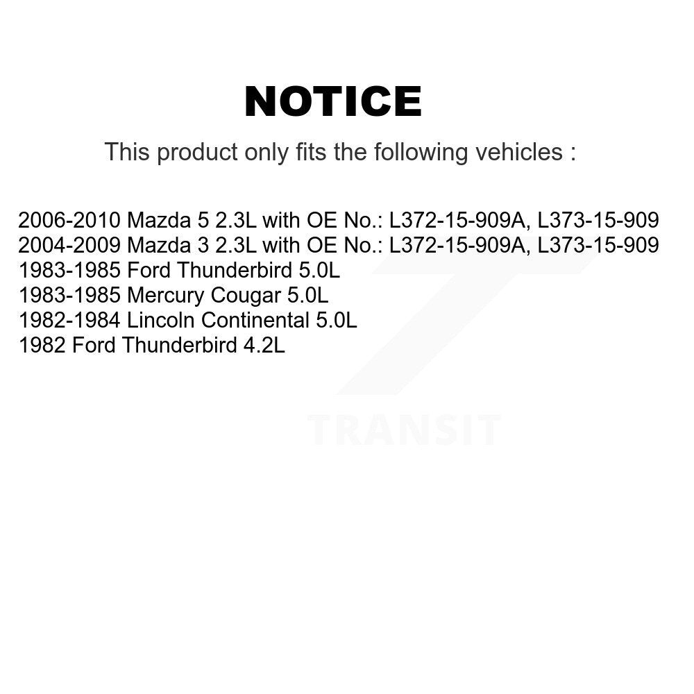 Accessory Drive Belt BAN-6PK1320 For Mazda 3 5 Ford Thunderbird Mercury Cougar
