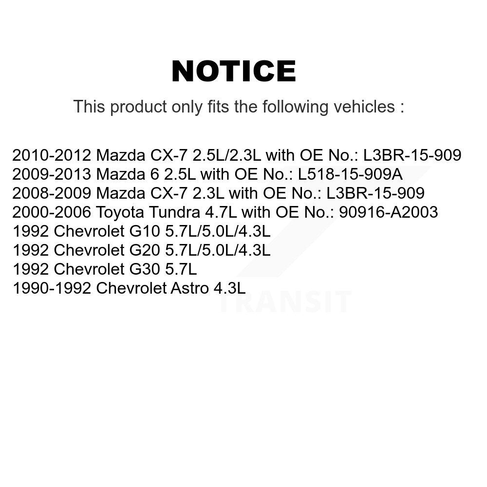 Accessory Drive Belt BAN-6PK2305 For Mazda 6 CX-7 Toyota Tundra Chevrolet Astro