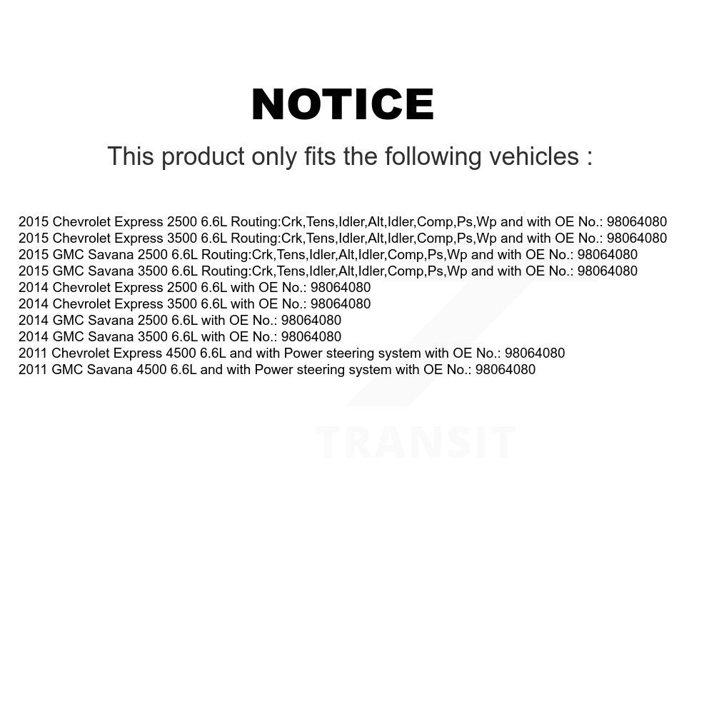Accessory Drive Belt Water Pump Alternator Air Conditioning Power Steering BAN-6PK2995 For