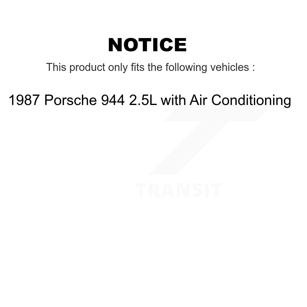 Accessory Drive Belt Alternator Air Conditioning BAN-6PK990 For Porsche 944 2.5L