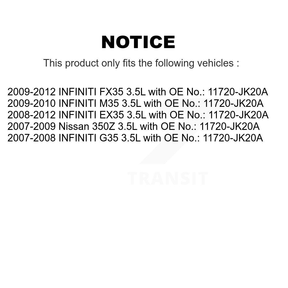 Accessory Drive Belt Air Conditioning Alternator Power Steering BAN-7PK2056A For