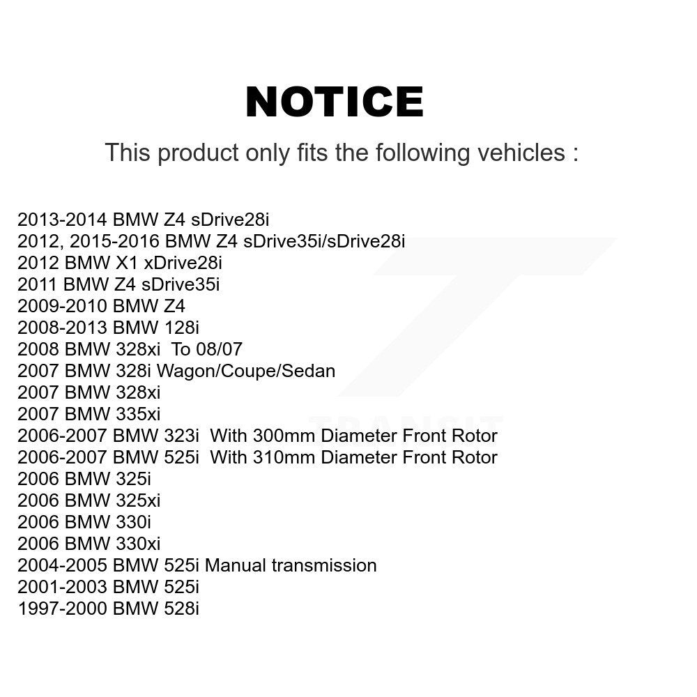 Ceramic Disc Brake Pads Front CMX-D1061 For BMW 128i X1 328xi 328i 323i 325i Z4